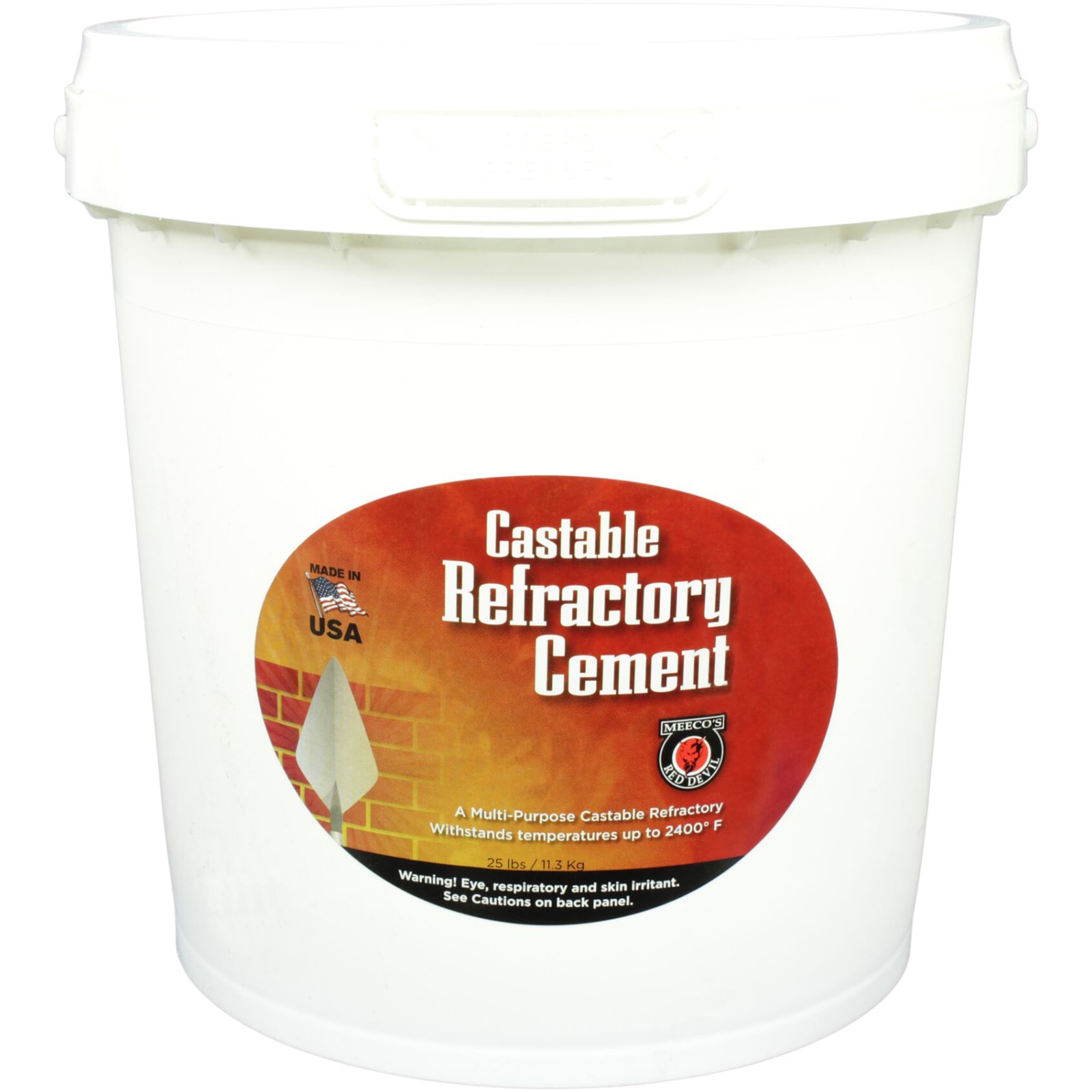 Meeco's Red Devil 25 lb Castable Refractory Cement by Meeco's Red